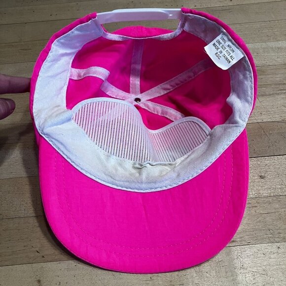 Pepsi Cola Mens Vintage Nylon 90s Snapback Hip Hop Cap Hat OS Pink Hot SP EXC - Picture 6 of 9